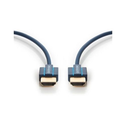 HDMI câble de raccordement [1x HDMI-prise mâle - 1x HDMI-Stecker] 1 m bleue clicktronic