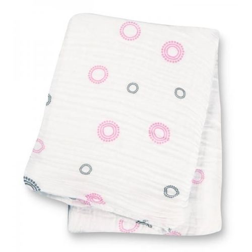 Lange Mousseline - Cercles Roses
