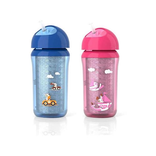 Tasse Thermique 260ml. Bleu Et Rose
