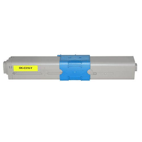 DOREE OKI 44469704 Compatible OKI C310dn Y (Jaune) Cartouche de toner Compatible pour OKIC310dn,C310nC330dn,C331dn,C510dn,C530dn, MC351dn,MC361dn,MC362dn,MC561,MC561dn,MC562dn