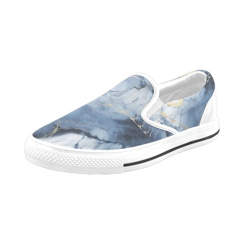 Chaussures À Enfiler Marbre Coloré.32 Sans Lacets Pour Hommes Et Femmes, Tendance Mode En Toile, Baskets Décontractées Faites À La Main
