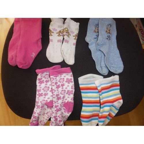 Chaussettes Pas De Marque Coton 3 Ans Rose