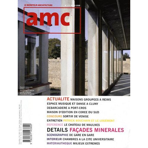 Amc N° 177, Mars 2008 - Façades Minérales