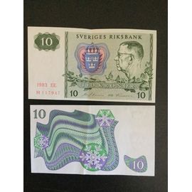 Billet 10 Couronnes Suedoises