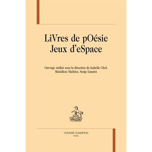 Livres De Poésie Jeux D'espace