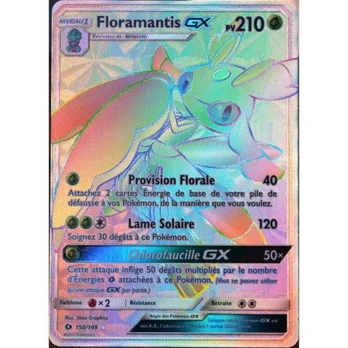 Carte Pokémon 150-149 Floramantis-Gx - Full Art Secrete Sm1 - Soleil Et Lune 