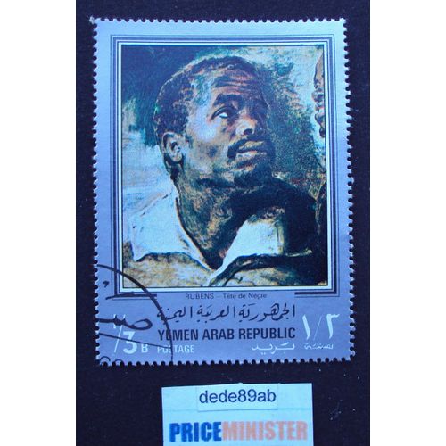 Yemen Arab Republic..  1/3b . Rubens : Tête De Nègre . Oblitéré Used Stamp.