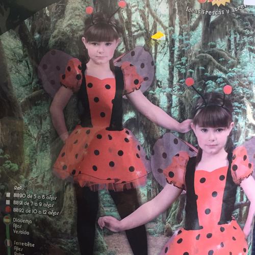 Deguisement Enfant Coccinelle Rouge Et Point Noir (Model Mariquitas Marque Guirca)