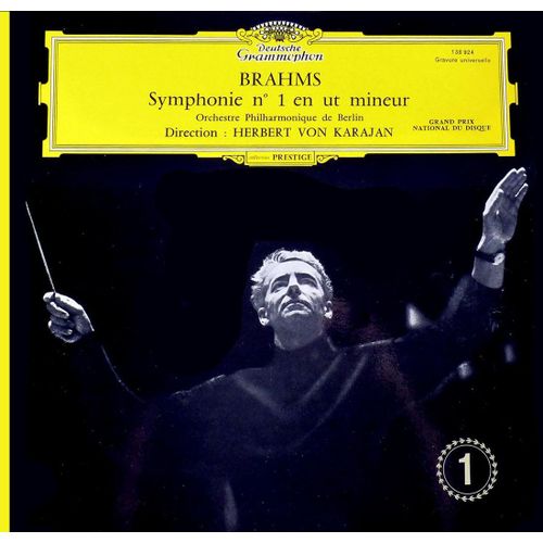 Deutsche Grammophon 138 924 - Brahms - Symphonie N°1 En Ut Mineur - Herbert Von Karajan - Orchestre Philharmonique De Berlin.