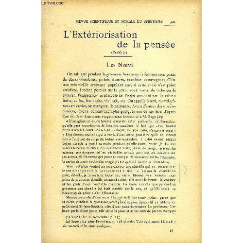 Revue Scientifique Et Morale Du Spiritisme 9e Annee N°6 - L¿Extériorisation De La Pensée (Suite).G. Delanne.Le Spiritisme Et Le Problème De La Destinée. Un Auditeurles Deux Psychismes ...