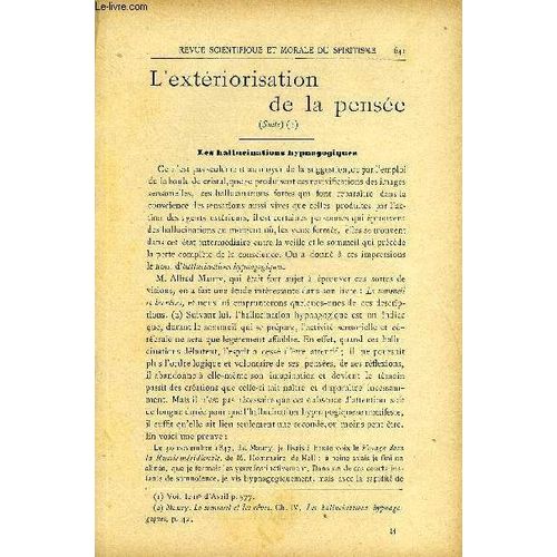 Revue Scientifique Et Morale Du Spiritisme 8e Annee N°11 - L¿Extériorisation De La Pensée (Suite) Gabriel Delanne..Une Séance Avec Eusapia Paladino.. Enrico Carreras..Controverse La « ...