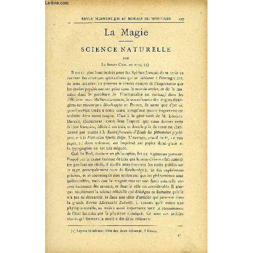Revue Scientifique Et Morale Du Spiritisme 14e Annee N°5 - La Magie. G. Delanne..Jésus-Christ Et M. Pataud. Paul Guériot . La Matérialisation Est Le Produit D¿Une Forceévidente Dans La ...