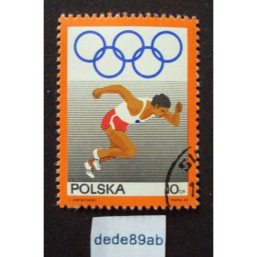 Pologne.. 10gr Polska . Comité National Olympique . Oblitéré Used Stamp .