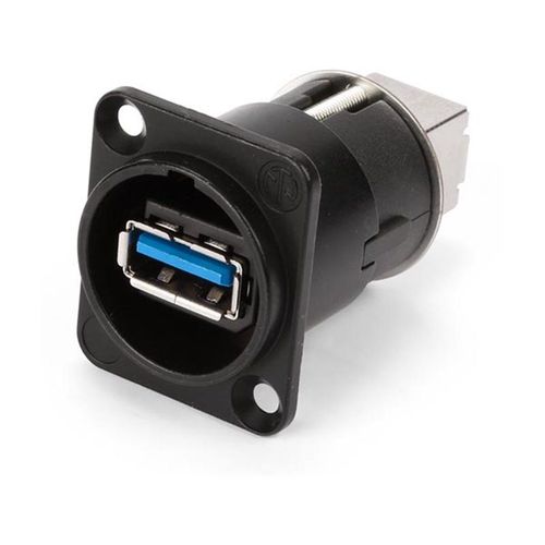 Changeur De Genre Usb 3.0 Réversible (Type Usb A Et Usb B) - Boîtier Nickelé Type D - Neutrik