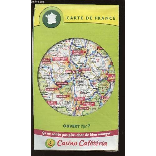 Carte Depliante Couleur: Visiter La France Avec Casion Cafeteria