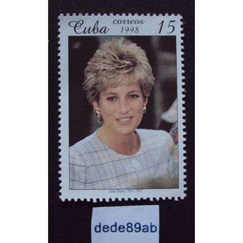 Cuba..  15 Corréos 1998 . Lady Diana (1961-1997) . Non Oblitéré .