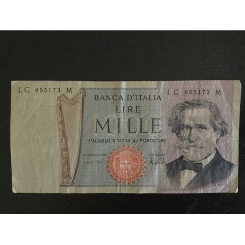 Billet 1000 Lires Verdi