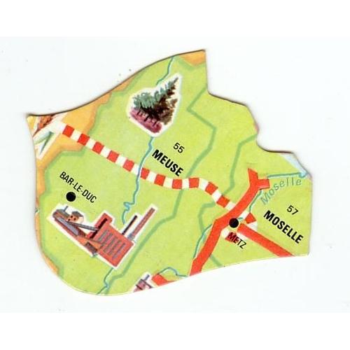 Yoplait - Le Puzzle Carte De France - Meuse - Moselle