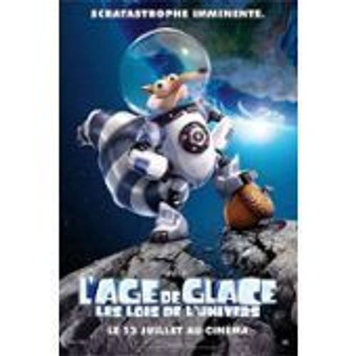 L'age De Glace 5 Cinq Les Lois De L'univers - Mike Thurmeier - Jennifer Lopez - Pré-Affiche De Cinéma Pliée 120x160 Cm