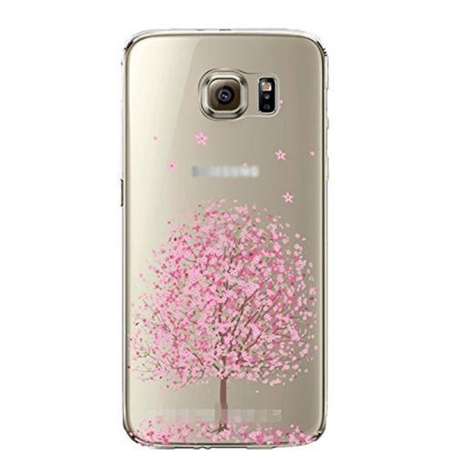 Hq-Cloud® Coque Étui Transparent En Tpu Silicone Pour Samsung Galaxy S7 En Rose Transparent Motif Cerisier