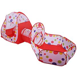 Tente Enfant Tente De Balles Basket-Ball Avec Tunnel Pliable Piscine De Balles Pour Enfants Maison Cubby Tente De Jeu Bébé Portable Sport En Plein Air Play House Jouets
