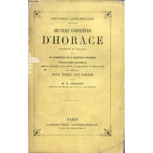 Oeuvres Completes D'horace
