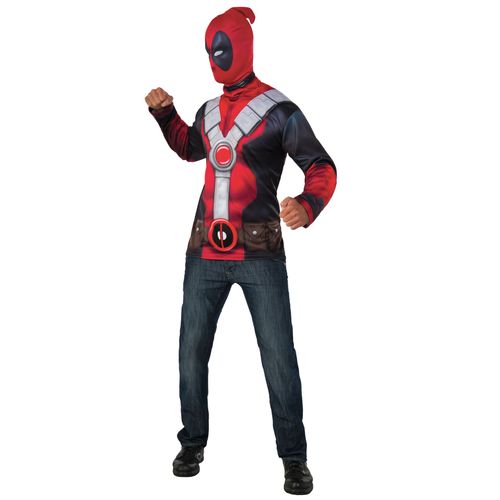 Déguisement T-Shirt Avec Cagoule Deadpool Xl