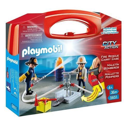 Playmobil City Action 5651 - Mallette Transportable De Pompiers