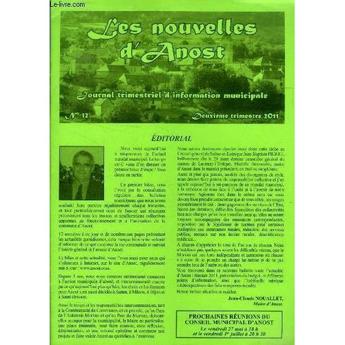 Les Nouvelles D'anost, N° 12, 2e Trim. 2011