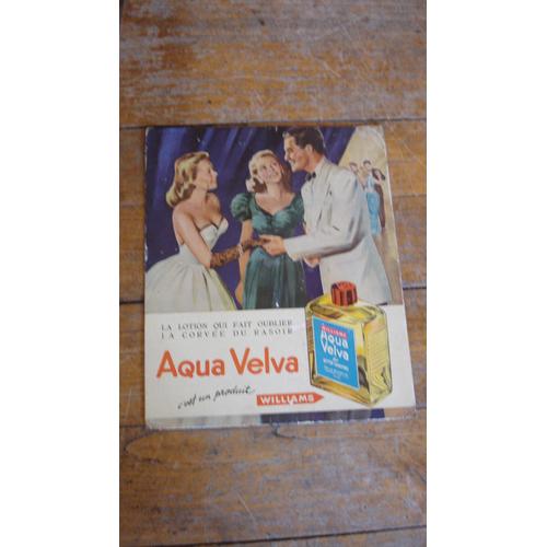 Ancien Carton Publicitaire Plv "Aqua Velva",Ca 1950.
