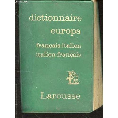 Dictionnaire Europa - Francais-Italien - Italien-Francais