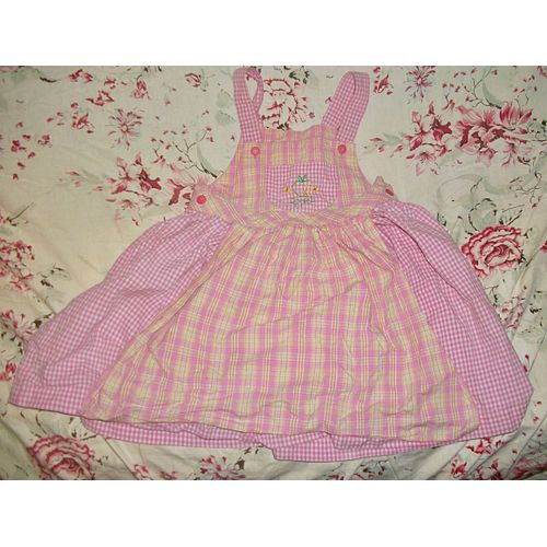 Robe Apples Coton 5 Ans Rose Vichy .....