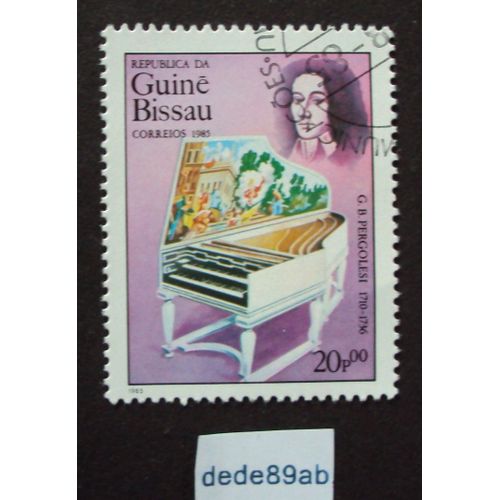 Guiné-Bissau.. 20p00 G.B.Pergolesi (1710-1736) . Oblitéré Used Stamp.