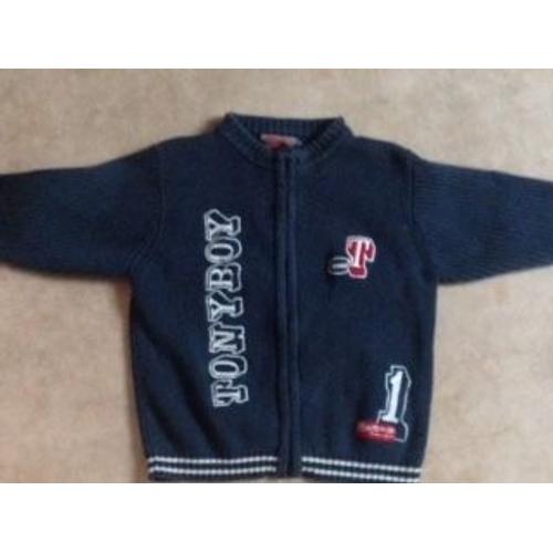 Gilet Tony Boy  4 Ans Bleu 