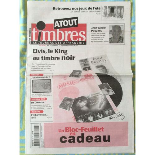Atout Timbres - Le Journal Des Affranchis N°  97 -Philatélie - Mensuel Du 15/07 Au 15/09/2005