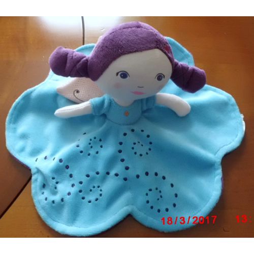 Doudou Fee Papillon Bleu