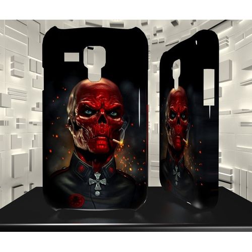 Coque Galaxy S3 Mini Crane Rouge Red Skull Comics 03