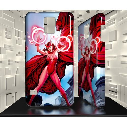 Coque Galaxy S5 Mini Sorciere Rouge Scarlet Witch Avengers Comics 02