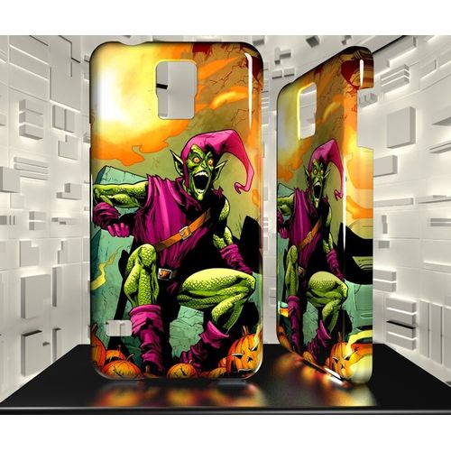 Coque Galaxy S5 Bouffon Vert Green Goblin Comics 02