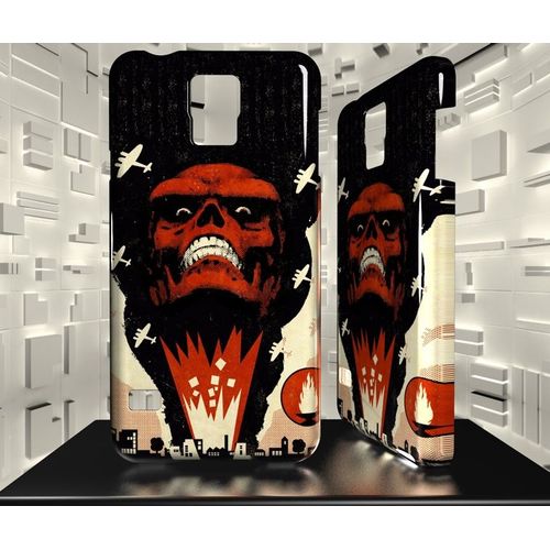 Coque Galaxy S5 Mini Crane Rouge Red Skull Comics 02