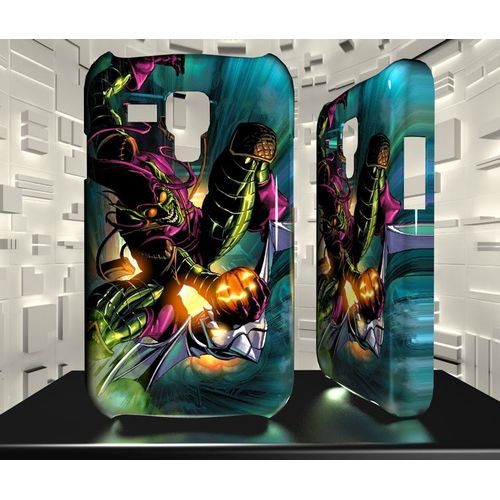 Coque Galaxy S3 Mini Bouffon Vert Green Goblin Comics 01