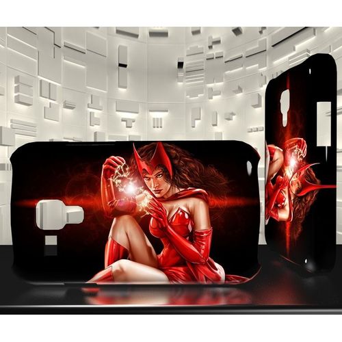 Coque Galaxy S3 Mini Sorciere Rouge Scarlet Witch Avengers Comics 01