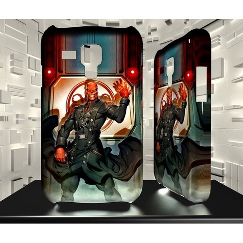 Coque Galaxy S3 Mini Crane Rouge Red Skull Comics 01