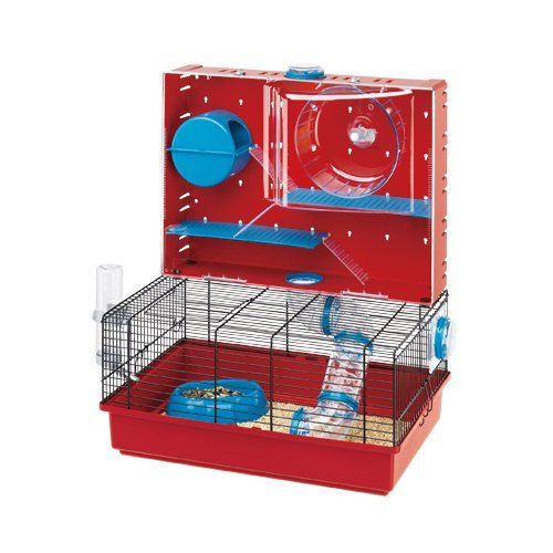 Ferplast - Olimpia / 57922599 - Cage Pour Hamsters - Complètement Équipée - 46 X 29.5 X 54 Cm