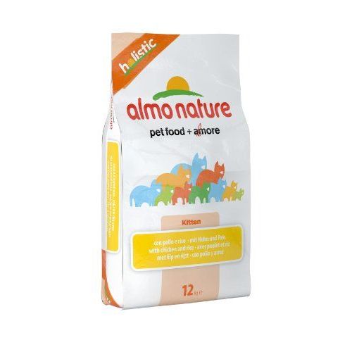 Almo Nature - Holistic - Croquettes Pour Chat - Poulet/Riz - 12 Kg
