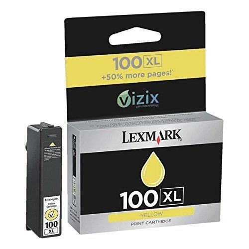 Lexmark 100XL Cartouche d'encre Lexmark Return Programme haute capacité Jaune