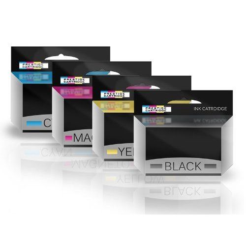 Prestige Cartridge T1281-T1284 (T1285) Cartouches d'encre compatible pour Epson Stylus SX235W/SX425W/SX435W - Noir/Cyan/Magenta/Jaune, Lot de 4