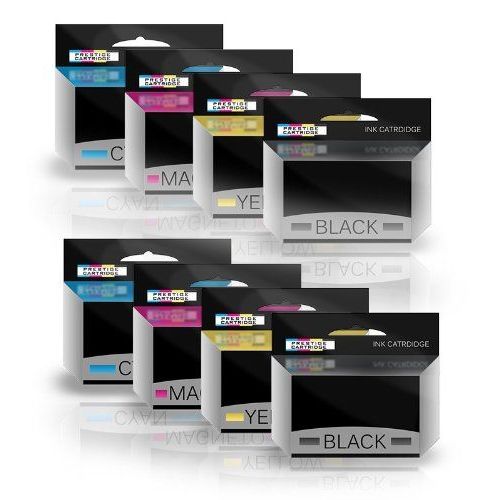 Prestige Cartridge Lexmark 100XL Cartouches d'encre compatible pour Lexmark Pro705/Pro805/Pro901 - Noir/Cyan/Magenta/Jaune, Lot de 8