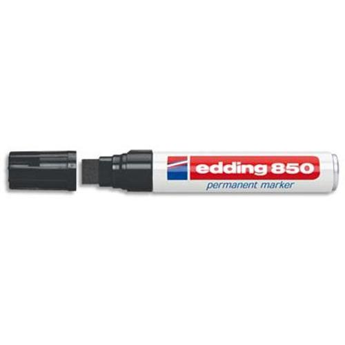 Edding marqueur permanent e-850 noir big permanent marker gros feutre /  5-15 mm