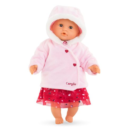 Mes Vêtements De Poupons Corolle Bb30 Manteau Pétales De Curs